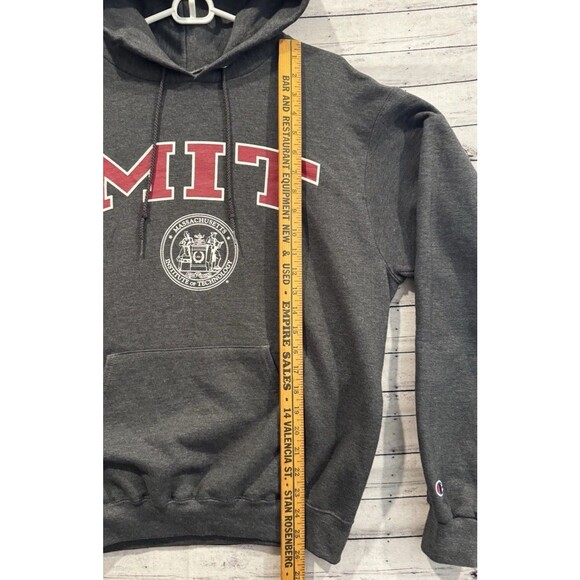 MIT Hoodie Champion Hoodie Sz M Gray Pullover Massachusetts Technology - Picture 9 of 16